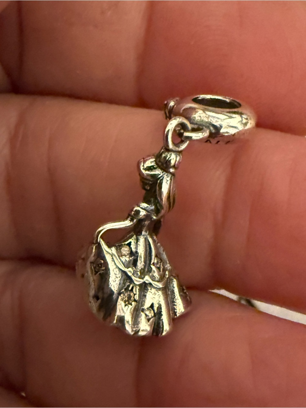 Pandora Silver Belle and Beast Dancing Charm Bracelet Charm - Picture 2 of 8